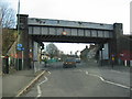 TQ2564 : Collingwood Road Railway Bridge, Sutton by Dave Eadie
