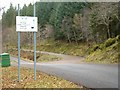 NM9306 : Forestry road junction with B840 by Patrick Mackie