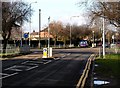 Wold Road mini roundabout