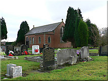 NZ2473 : Dudley cemetery and chapel by Chris Tweedy