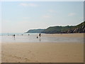 SS5987 : Caswell Bay looking SW by Linda Bailey