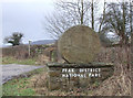 SK2666 : Peak District National Park boundary marker. by Mike Fowkes