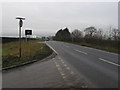 The A166 looking towards York