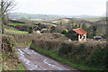 Poughill: track to Newland Farm