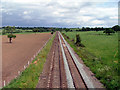 SJ5360 : Railway line near to Beeston Castle by Nigel Williams