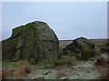 SD9319 : Ferny Hill Rocks, Shore Moor by michael ely