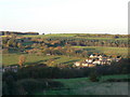 Crane Moor Village with Top Pit Wood Beyond