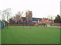 Tennis courts in winter, Chapel Allerton, Leeds