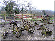 H3868 : Old farming equipment at Tattysallagh by Kenneth  Allen