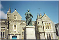 Aberdeen Grammar School,  with Byron Statue