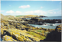 NK0428 : Rocky Foreshore at Collieston. by Colin Smith