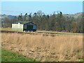 Wooden farm shed