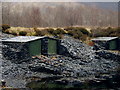 Slate huts on the banks of Loch Leven,  Ballachulish.