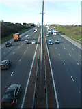 SE2826 : M62 looking west-bound towards J28 by Paul Johnston-Knight