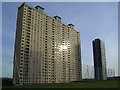 Red Road Tower Blocks, Glinting in the Sun