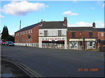 SK4281 : Mosborough High Street and junction with Station Road. by Andrew Loughran