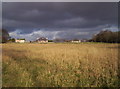 Poole Cottages and Storm Clouds