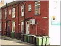 Gathering of the bins, Woodville Place, Horsforth, Leeds