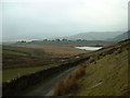 SH5641 : Looking towards Llyn Du near Cwm Ystradllyn by David Medcalf
