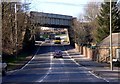 Railway Bridge crossing over Sheffield Road near Unstone.