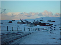 HU5562 : Former School and Schoolhouse, Livister, Whalsay, Shetland by John Dally