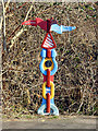 ST5672 : Rowe Type Milepost by the Create Centre by Linda Bailey