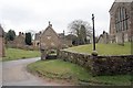 Houses and church at Ridlington