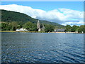 NN5800 : Hotel and Priory from Lake of Menteith by Brian Turner