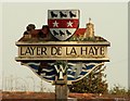 Layer de la Haye village sign, Essex