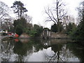 TQ2162 : Ewell: The Pond, Bourne Hall by Nigel Cox