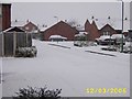 Housing Estate In Snow