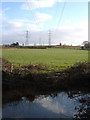 SY0096 : Pylon lines near Broadclyst by Derek Harper