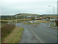 Roundabout near Junction 17 of M74