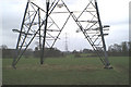 SJ7386 : Pylons near New Farm by David Long
