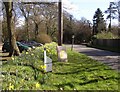 Milestone on the B2130, Winkworth, Busbridge