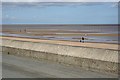 TF5282 : Looking over the Sea Defence Wall onto the Beach by Tony Atkin
