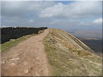 SD7381 : Path on Whernside's ridge. by Steve Partridge