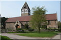 SO5538 : St. Andrews Church, Hampton Bishop by Philip Halling