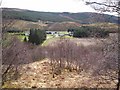 NC4101 : Looking over Strath Oykel towards Langwell Farm by Donald H Bain