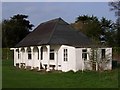 Cricket pavilion near The Hoo.