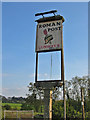 Pub sign Lunways Inn, Micheldever, Hants