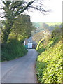 Lane entering Middle Washbourne