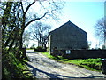 Barn at the entrance to Lower Thornber farm