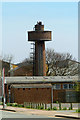 Water tower combined with factory chimney