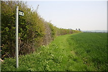 SK9354 : Welbourn Low Fields footpath by Richard Croft