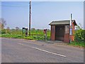 NZ3419 : Bus stop at Little Stainton by Oliver Dixon
