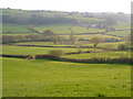 Saint Hill Farm from the lane near Linscott