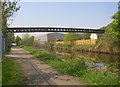 Pipe bridge over the canal, Brookfoot, Southowram