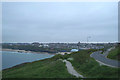 Newquay Bay and town from above Pigeon Cove