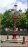 SU1405 : Queen Victoria's street lamp, Ringwood Market Place by Peter Facey